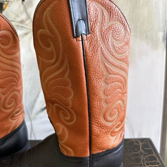 Brahma Black Wester Boots Classic Leather Design size 7 - Picture 9 of 15